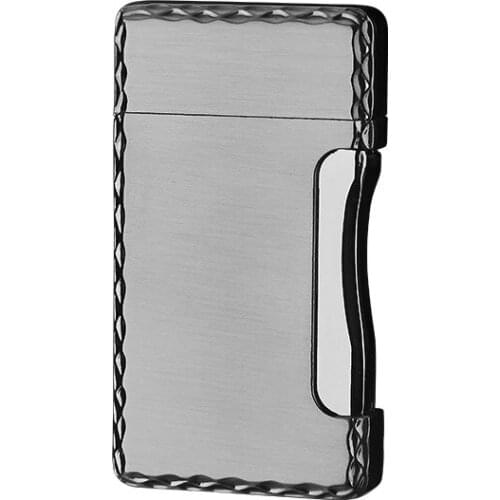 Personality Variable Double-fire Grinding Wheel Open Flame Creative Side Pressure Straight Lighter Regalos Para Hombre Originale