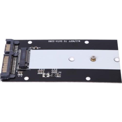B Key M.2 NGFF SSD to SATA 2.5" 7+15 22 Pin Converter Adapter Card for Intel Ultrabook for ADATA 2242 2260 2280 M.2