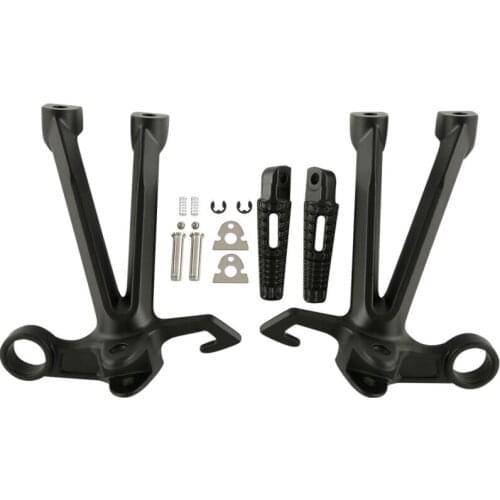 Motorcycle Brand New Rear Footrest Foot Pegs Bracket Set For SUZUKI GSXR1000 2007-2008 07
