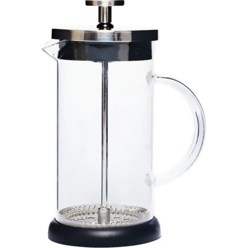 Simple Design French Press Coffee Maker Hot and Cool Kettle Strainer Tea Pot Water Filter Jug Pitcher Capacity 12OZ