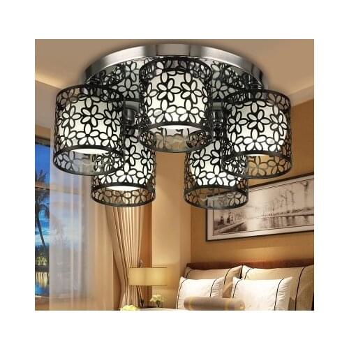 Modern Hollow Metal Petal Shades Led Chandelier Minimalism Chandelier Lighting Indoor Ceiling Fixtures Indoor Lighting