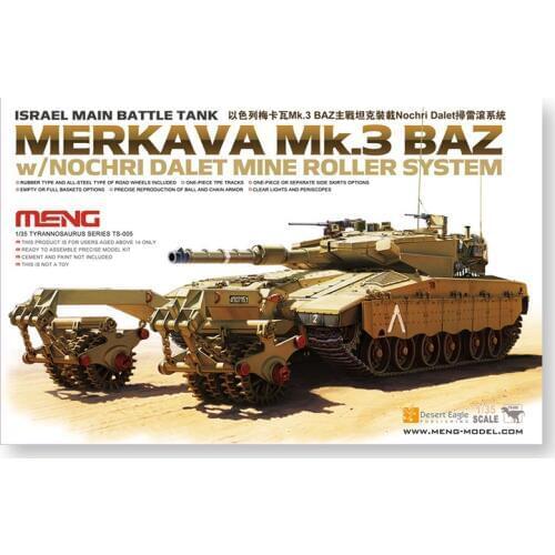 MENG 1/35 ISRAELI MBT MERKAVA MK. III BAZ W/ MINE ROLLER SYSTEM # TS-005