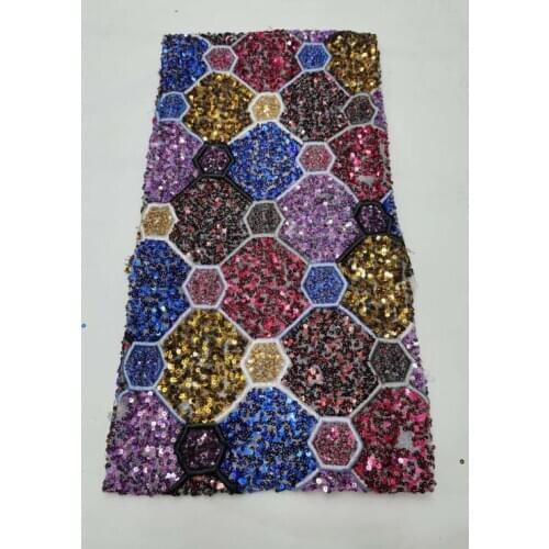 Soft tulle mesh lace for wedding dress lovely SYJ-59183 embroidery net lace with sequins