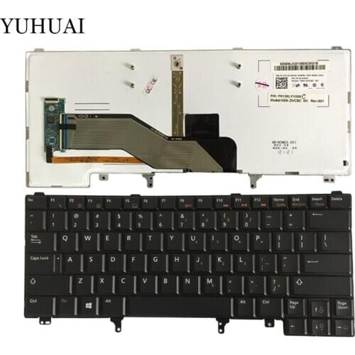 New US Keyboard For Dell Latitude E5420 E5430 E6220 E6230 E6320 E6330 English Laptop Keyboard With Backlit