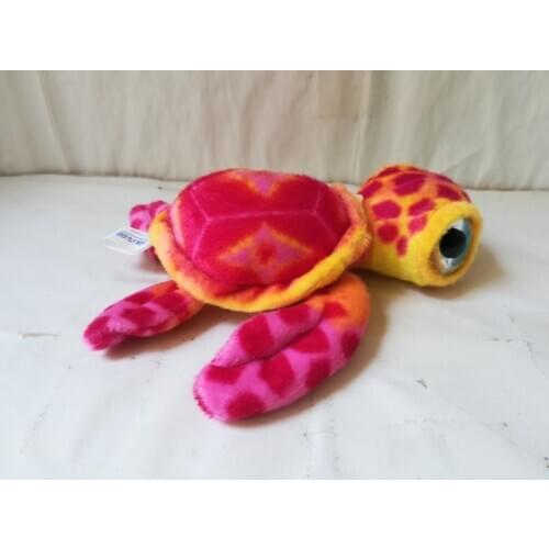 About 18cm hot pink turtle plush toy cute tortoise soft doll kids toy Christmas gift b1888