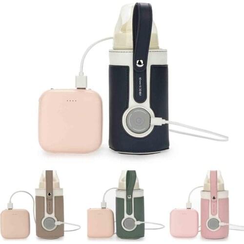 Baby Bottle Warmer Outing Thermostat Milk Bag Car Portable USB Thermal Smart Milk Warmer Insulation Heating Bottle Gift