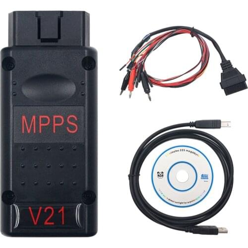 Newest MPPS V21 V18 MPPS V18 V16 ECU Programmer Car Chip Tuning Tool TRICORE + MULTIBOOT With Breakout Tricore Cable For Car