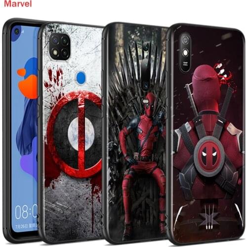 Silicone Cover Deadpool Marvel Art For Xiaomi Redmi 9T 9 9C 9A 9AT 9i 8 8A 7 6 Pro 7A 6A 5 5A 4X Plus Phone Case