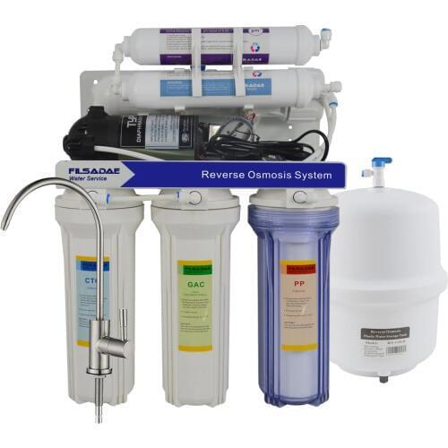 Alkaline Reverse Osmosis Filtration System-6 Stage RO Alkaline Water Filter/after filter ph value of 8.00 - 9.50 - 75GPD