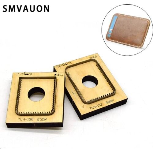 SMVAUON Card package wood die cutting 2020 DIY portable card package steel die leather bag Suitable for big shot machines