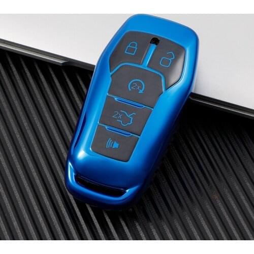 High Quality TPU Car Key Cover Case For Ford Fusion Mondeo Mustang F-150 Explorer Edge 2015 2016 2017 2018 Protection Shell