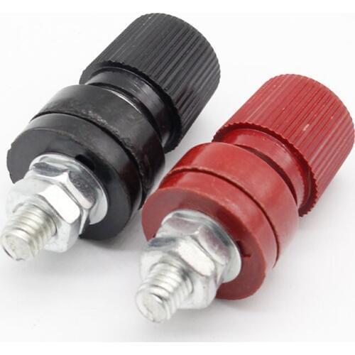 333 iron screw terminal bakelite screw terminal 333 6mm red/black