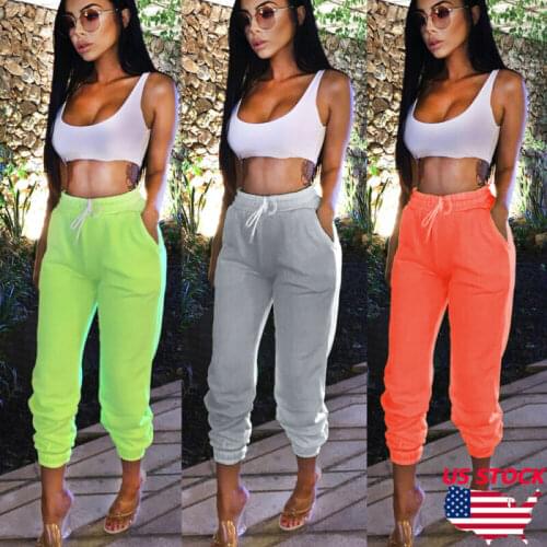 Women Casual Loose Fashion Sport Running Jogging Harem Pants Sweatpants Jogger Baggy Fitness Trousers Black/Gray/Red