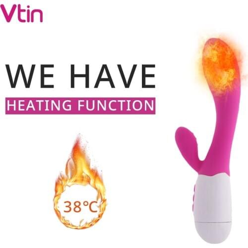 30 Modes Vibrators For Women G Spot Rabbit Dildo Female Vibrator Heating USB And AA Battery Vagina Massager Sex Toys For Women