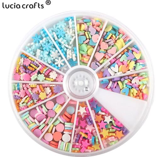 1set/lot Nail Art Slices Cute Design 3D Fruits Animals Slices Flowers Stickers Nail Art for DIY Crafts Cellphone Decor F0712