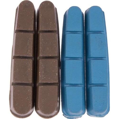 1 Pair Ultralight Road Bicycle Cork Durable V-Brake Block Road Bike Brake Shoes Pads For Carbon Fiber Wheel Ring