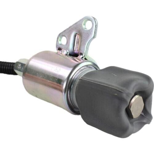 12V Engine Fuel Shutoff Solenoid 7000782 for Bobcat E08 E20 E19 E17 E10 418
