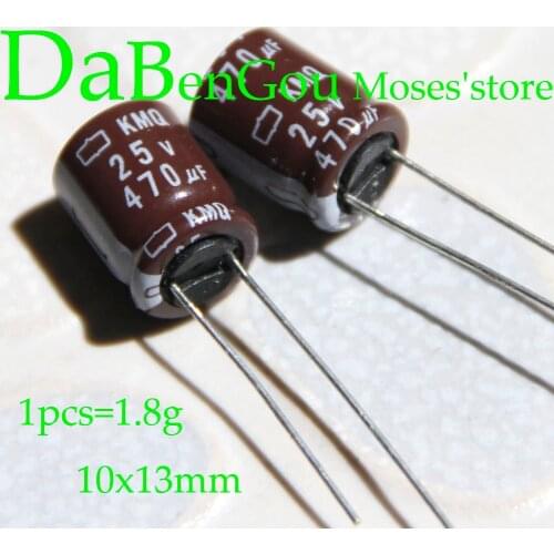 25v 470uf +/- 20% Capacitance 100% NCC Original New Audio Capacitors Electrolytic Capacitor Radial 10x13mm