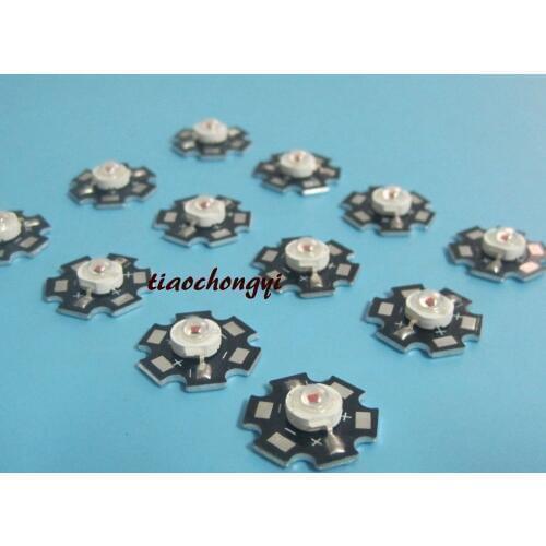 3W Deep RED 660nm-665nm LED Plant Glow Light with 20mm Star Base 1 5 10 20 50PCS