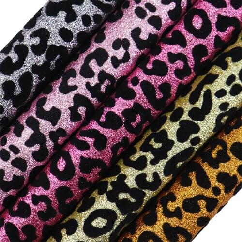 30x134cm Roll Black Flocking Fine Glitter Fabric Leather For Bows Shoes Bags DIY Home Decoration AY267