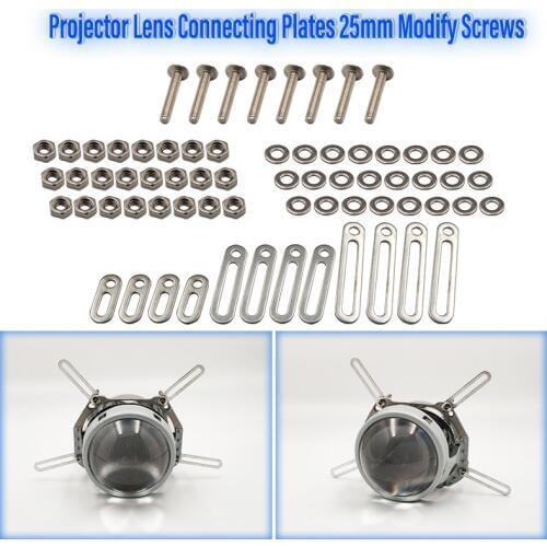 Head light Retrofit Tools Adapter Frame For 3.0 Koito Q5 Hella 3R Projector Lens Connecting Plates 25mm Modify Screws