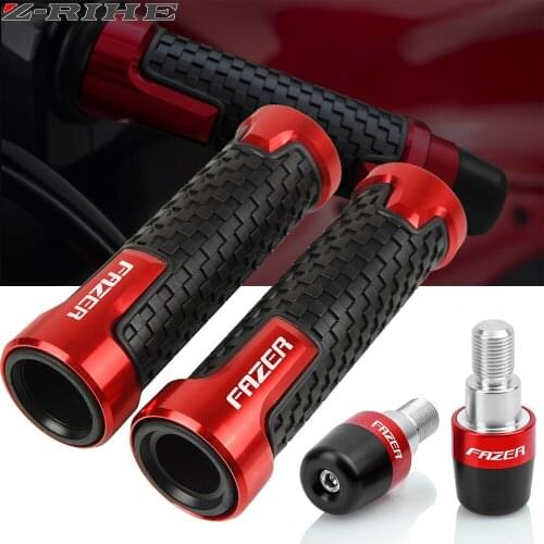 For Yamaha FZ1 FZ6 FZ6R FZ8 FAZER 2006-2015 2014 Motorcycle Accessories 7/8" 22MM Handlebar Hand Grips Handle Bar Ends Cap Cover