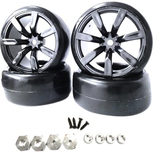 RC Car Tires with Wheel Rims for WPL D12 1:10 RC Truck Upgrade Parts 1/10 100mm Truck Short Course Power Replacement