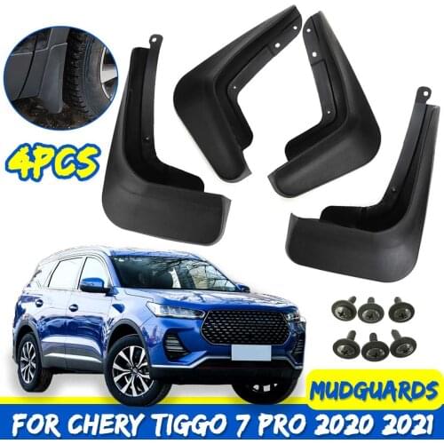 4pcs Set Mudguards Front and Rear Fender Mud Flaps Guard Splash Flap Mudguard Car Accessories for Chery Tiggo 7 pro 2021 2020