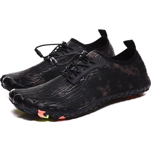 Aqua Shoes Size 39-46 Men Summer Swimming Bicycle Hiking Beach Shoes Male Breathable Anti-Slippery Elastic Band Water Shoes