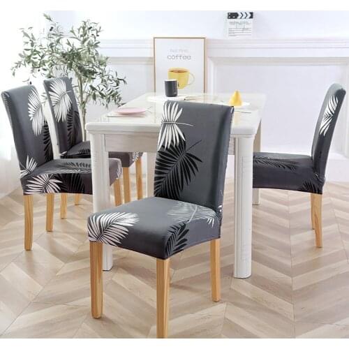 Chair Covers Spandex Elastic Removable Chair Cover Protector Stretch Anti-dirty Wedding Seat Covers Case Dining housse de chaise