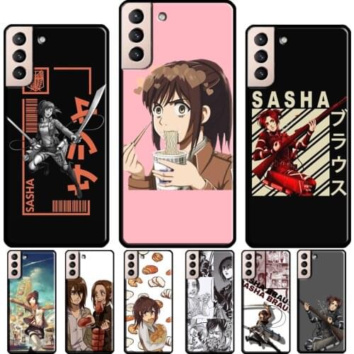 Sasha Braus Attack on Titan Case For Samsung Galaxy S10 S9 S8 Note 10 Plus S10e Note 20 S21 Ultra S20 FE Cover Shell