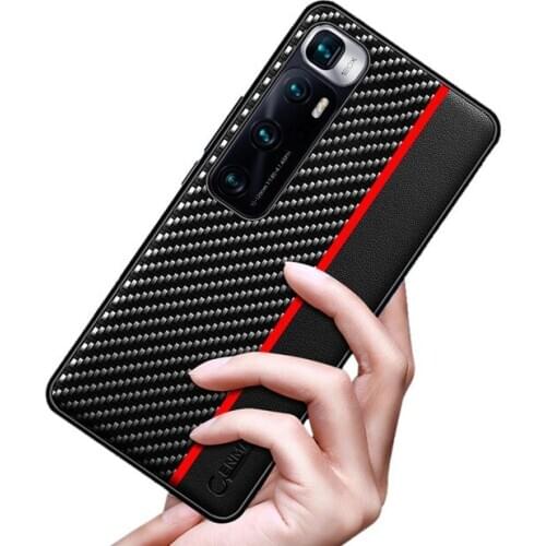 Funda Case for Xiaomi Remdi Note 9S Mi 10 Ultra Mi Note 10 Lite K30 F2 Pro Splicing Carbon Fiber Coque Phone Case Cover Capa