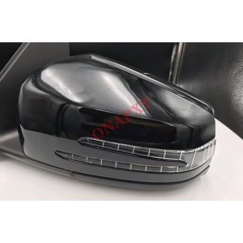 Car Side Mirror Outside RearView Mirror Black Replace Accessories For Mercedes-Benz C-Class W204 C63 C200 C180