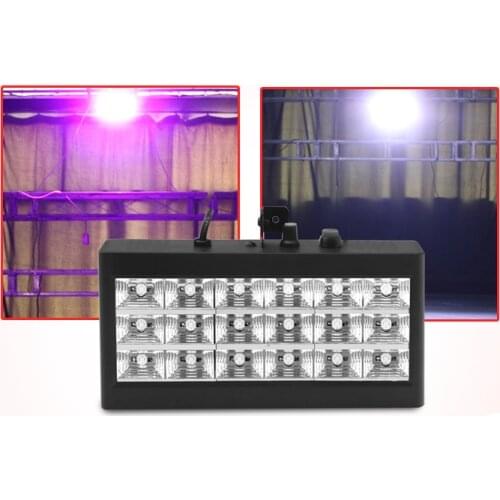 Colorful LED Strobe Light Flash Light Christmas Projector RGB Stroboscopes Lamp Bar Stage Lighting Home DJ Disco Party lights