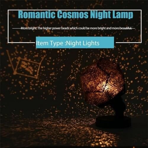 DIY LED Star Master Romantic Night Light LED Star Projector Lamp Astro Sky Projection Cosmos Night Lamp Kid Gift Home Decoration