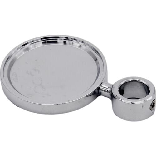 Round Decal Holder Badge Holder, Chrome plated, Beer Tap Accessories