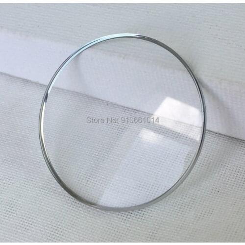 Mineral glass For Armani AR-1735 1736 1810 1807 1833 1949 2501 11132 60006 60011 Crystal Glass with silver trim Watch Part