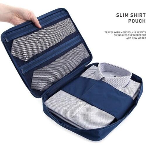 Multifunction Business Nylon Travel Shirt Sorage Bag Tie Organizer Pouch Men Storage Bag