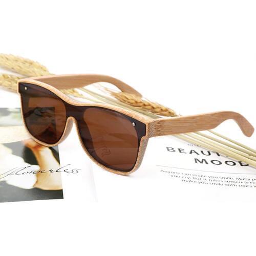 Fashion Women Polarized Sunglasses Brand Design Handmade Men UV400 Sun Glasses With Bamboo Wooden Glasses case Gafas de sol