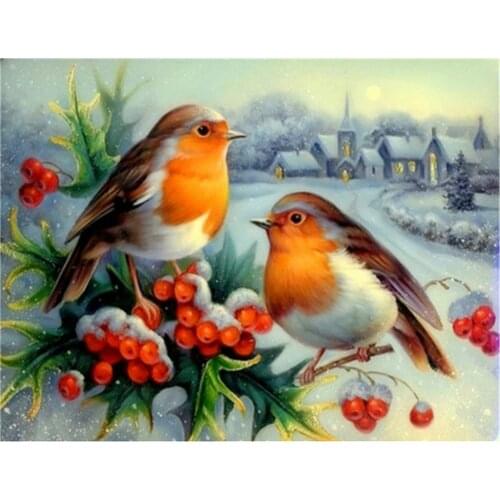 Bird Plum Blossom DIY Cross Stitch Embroidery 11CT Kits Craft Needlework Set Printed Canvas Cotton Thread Home Dropshipping