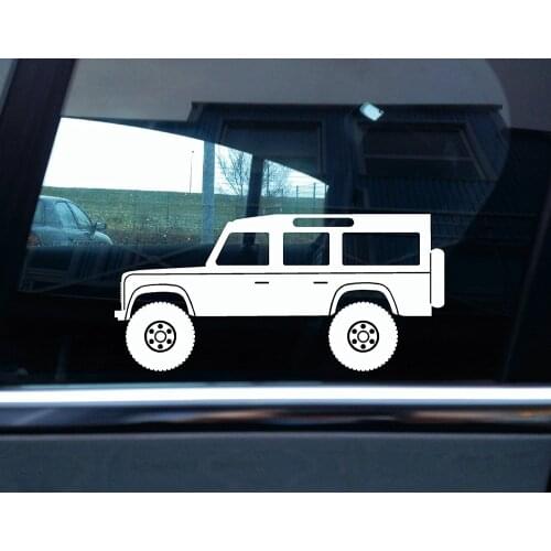 For Lifted Land rover Defender / 110 wagon off-road Silhouette sticker