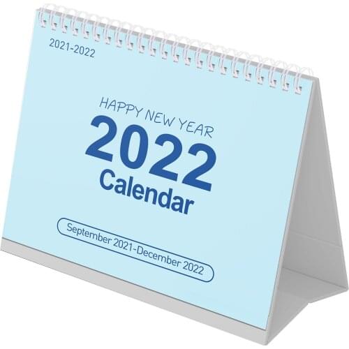 2021-2022 Desk Calendar 16 Monthly Calendar Planner 9.0 x 7.7 Inches Twin-Wire Bound with Memo Pages Julian Dates for Planning