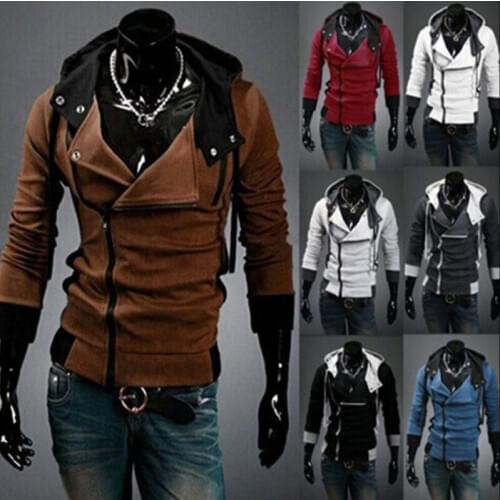 New Stylish Creed Hoodie Mens Cosplay for Assassins Cool Slim Jacket costume Good
