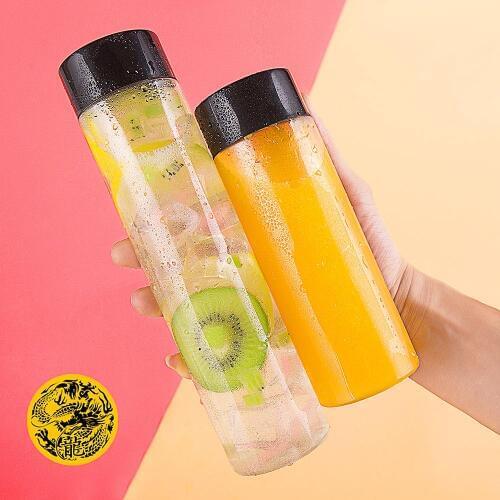 Plastic Water Bottles 300/400/500/600ml PET bottle for water drink Disposable My bottle Leakproof Customized pattern