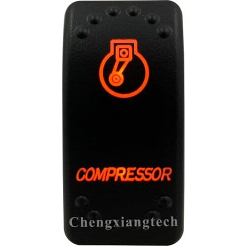 Orange Led Light - Car Boat Caravan Marine Rocker Switch- Laser Eatched- Compressor - for Carling ARB NARVA 4X4 -Waterproof
