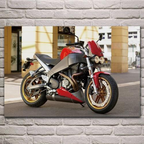 Lightning XB12Ss motorcycle super bike figure living room decor home wall art decor wood frame fabric posters KJ009