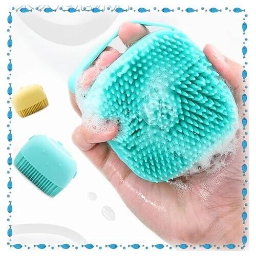 Pet Silicone Bath Massage Soft Brush Dog Bath Brush Comb Brush Soft Silicone Dogs Cats Shower Dog Cleaning Tool Pet Supplies