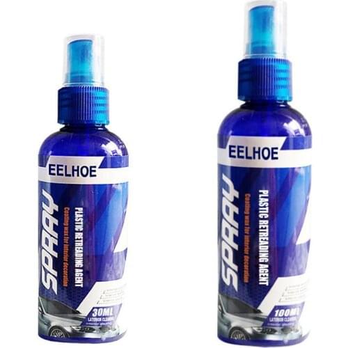 30ml plastic Restore Agent Spray Car Interior Rubber Polishing Agent Cleaning Coating Plastic Liquid Maintenance Nano Car S P0R6