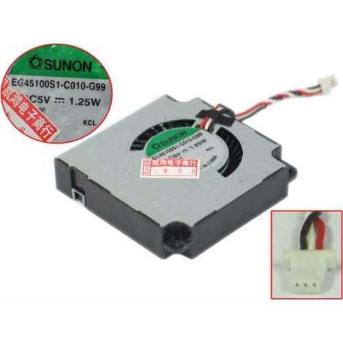 SUNON EG45100S1-C010-G99 DC 5V 1.25W 3-wire Server Laptop Cooling Fan