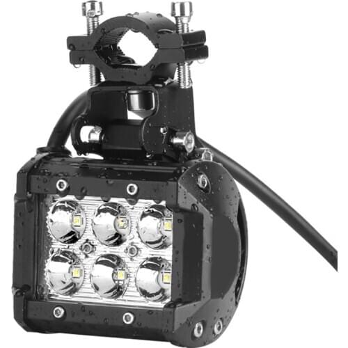 TiOODRE LED Light Bar 2PCS 18W Spot Led Off Road Lights 12V 5Pin Rocker Switch LED Light Bar Wiring Harness Kit car accessories